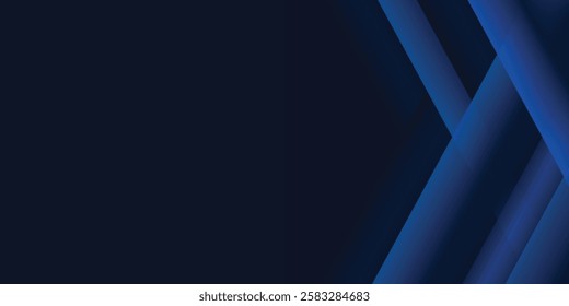 Blue black abstract background geometry shine and layer element vector for presentation design. Suit for business, corporate, institution, party, festive, seminar, and talks