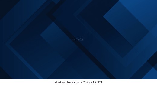 Blue black abstract background geometry shine and layer element vector for presentation design. Suit for business, corporate, institution, party, festive, seminar, and talks