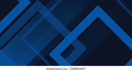 Blue black abstract background geometry shine and layer element vector for presentation design. Suit for business, corporate, institution, party, festive