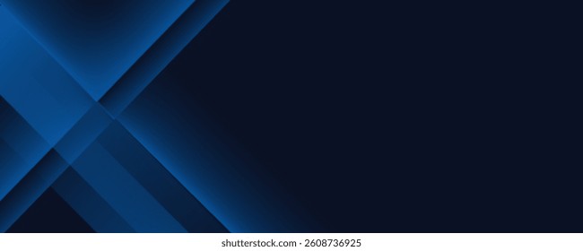 Blue black abstract background geometry shine and layer element vector for presentation design. Suit for business, corporate, institution, party, festive, seminar, and talks