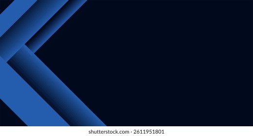 Blue black abstract background geometry shine and layer element vector for presentation design. Suit for business, corporate, institution, party, festive, seminar, and talks