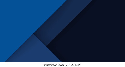 Blue black abstract background geometry shine and layer element vector for presentation design. Suit for business, corporate, institution, party, festive, seminar, and talks