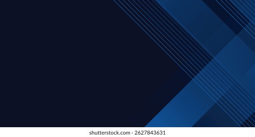 Blue black abstract background geometry shine and layer element vector for presentation design. Suit for business, corporate, institution, party, festive, seminar, and talks