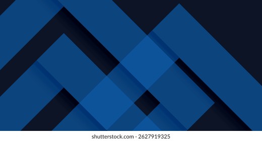 Blue black abstract background geometry shine and layer element vector for presentation design. Suit for business, corporate, institution, party, festive, seminar, and talks