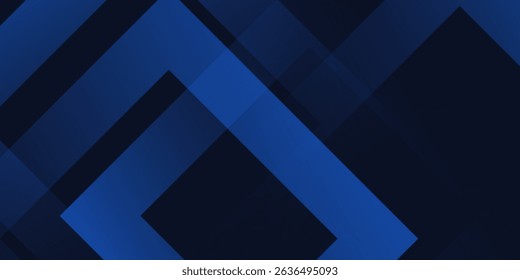 Blue black abstract background geometry shine and layer element vector for presentation design. Suit for business, corporate, institution, party, festive, seminar, and talks