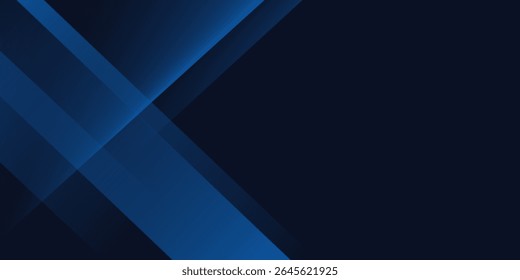 Blue black abstract background geometry shine and layer element vector for presentation design. Suit for business, corporate, institution, party, festive, seminar, and talks
