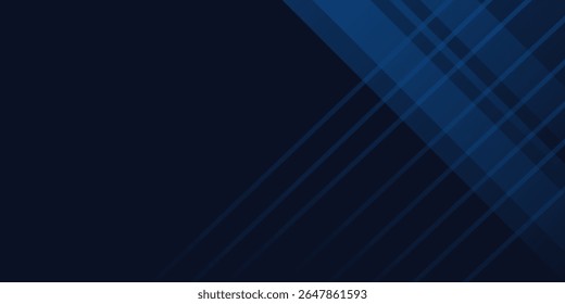 Blue black abstract background geometry shine and layer element vector for presentation design. Suit for business, corporate, institution, party, festive, seminar, and talks