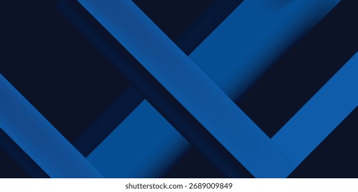 Blue black abstract background geometry shine and layer element vector for presentation design. Suit for business, corporate, institution, party, festive, seminar, and talks
