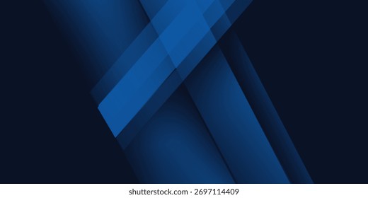 Blue black abstract background geometry shine and layer element vector for presentation design. Suit for business, corporate, institution, party, festive, seminar, and talks