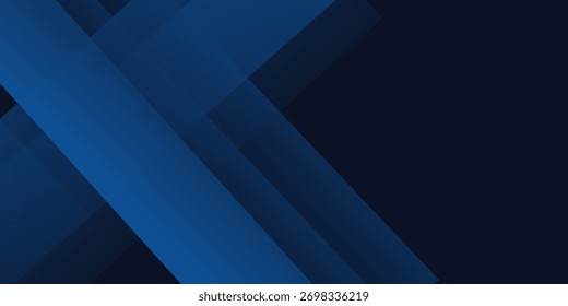 Blue black abstract background geometry shine and layer element vector for presentation design. Suit for business, corporate, institution, party, festive, seminar, and talks