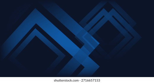 Blue black abstract background geometry shine and layer element vector for presentation design. Suit for business, corporate, institution, party, festive, seminar, and talks