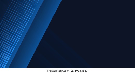 Blue black abstract background geometry shine and layer element vector for presentation design. Suit for business, corporate, institution, party, festive, seminar, and talks