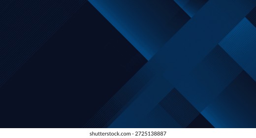 Blue black abstract background geometry shine and layer element vector for presentation design. Suit for business, corporate, institution, party, festive, seminar, and talks