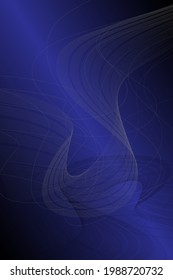 blue and black abstract background with white and black gradient line art waves. futuristic graphics with sound wave technology concept. digital design with a monochrome cover. modern templates