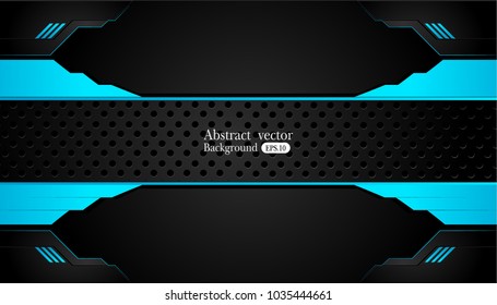 blue and black Abstract business background.Vector design.
