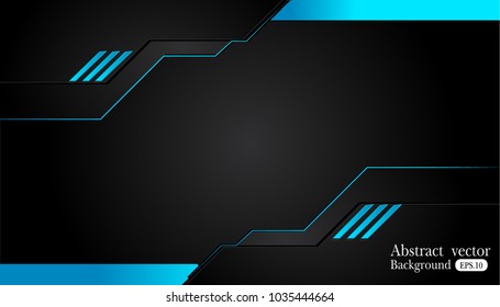 blue and black Abstract business background.Vector design.
