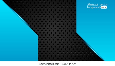 blue and black Abstract business background.Vector design.
