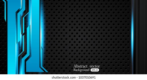 blue and black Abstract business background.Vector design.

