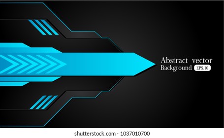 blue and black Abstract business background.Vector design.
