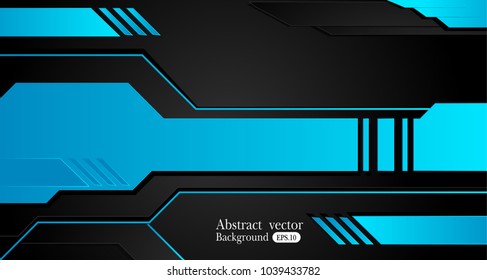 blue and black Abstract business background.Vector design.
