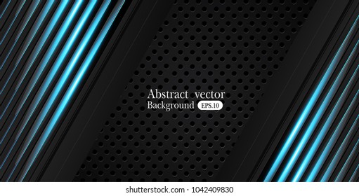 blue and black Abstract business background.Vector design.
