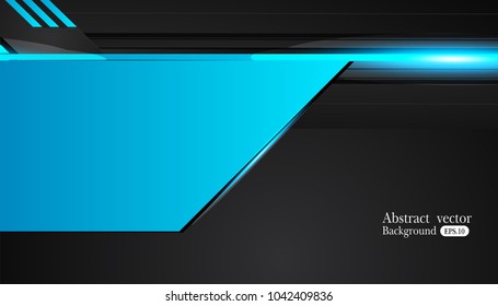 blue and black Abstract business background.Vector design.
