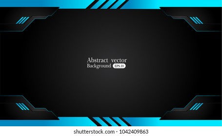 blue and black Abstract business background.Vector design.
