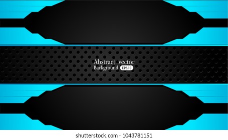 blue and black Abstract business background.Vector design.
