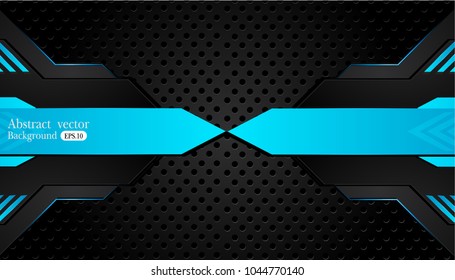 blue and black Abstract business background.Vector design.
