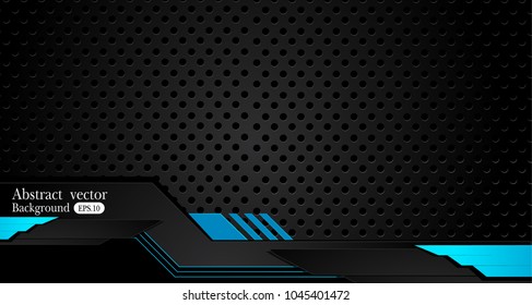 blue and black Abstract business background.Vector design.
