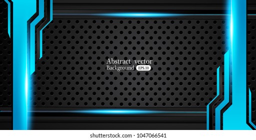 blue and black Abstract business background.Vector design.
