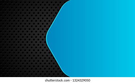 blue and black Abstract business background.Vector design. 