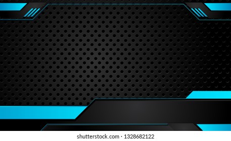 blue and black Abstract business background.Vector design. 