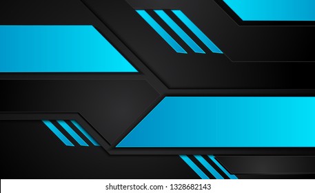 blue and black Abstract business background.Vector design. 