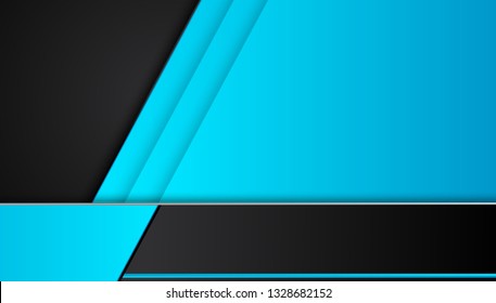 blue and black Abstract business background.Vector design. 