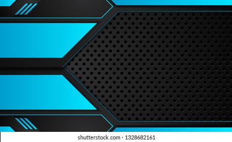 blue and black Abstract business background.Vector design. 