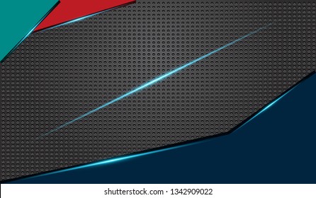blue and black Abstract business background.Vector design. - Vector