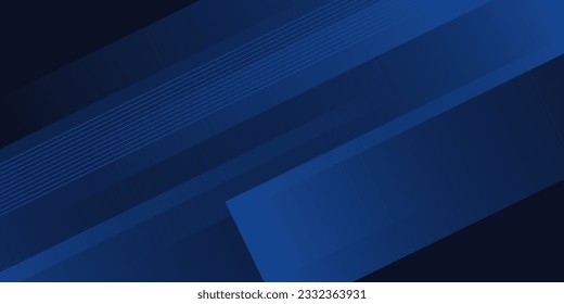 Blue black abstract glowing geometric background and layer element vector for presentation design. Suitable for business, company, institution, party, festive