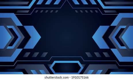 Blue black abstract modern background geometry shapes