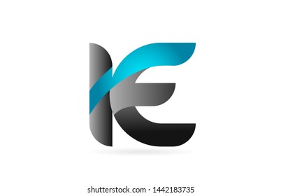 blue black alphabet letter IE I E combination logo design suitable for a company or business