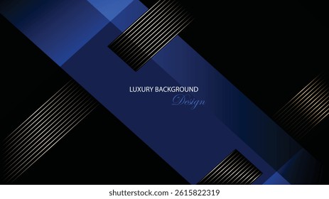 Blue and black background. Modern background with textured shape. Blue geometric background vector design. Suit for banner, backdrop, award, business card, presentation template, poster, brochure,etc