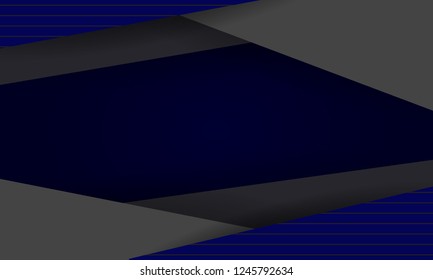 blue and black background overlap dimension grey vector illustration message board for text and message design modern website
