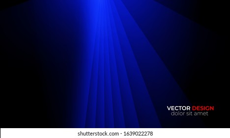 blue and black background vector. Abstract geometric shapes.
