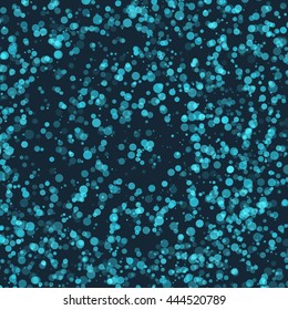 Blue and black color abstract bubbles background. Fizzy water backdrop. Rain drops texture.
