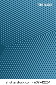 Blue black color. Linear background. Design elements. Curved sharp corners many streak created using Blend Tool. Poligonal lines. Guilloche. Vector illustration EPS 10. Creative band art. 