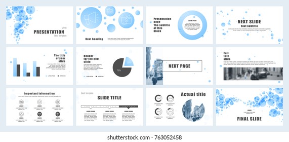 Blue and Black elements on a white background. This template is the best as a business presentation, used in marketing and advertising, the annual report, flyer and banner