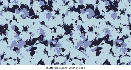 BLue black flower bush paint grunge , Ethnicity botanical fashion colorful drawing beautiful textile ornamental ogee endless ornament seamless trendy endless pattern illustration stripe vector print