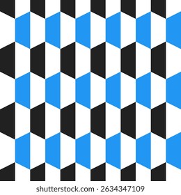 Blue and black geometric pattern background. geometric pattern background. geometric background. Geometric pattern for backdrop, decoration, Gift wrapping.