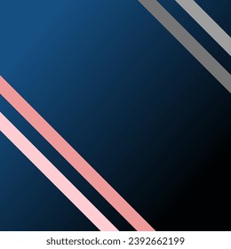 Fondo de degradado azul negro con franjas grises y rojas para el estilo de fondo, carteles de tarjetas, publicidad y fines empresariales - Diseño de plantillas vectoriales
