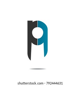 blue and black gradient abstract icon logo sign illustration vector design